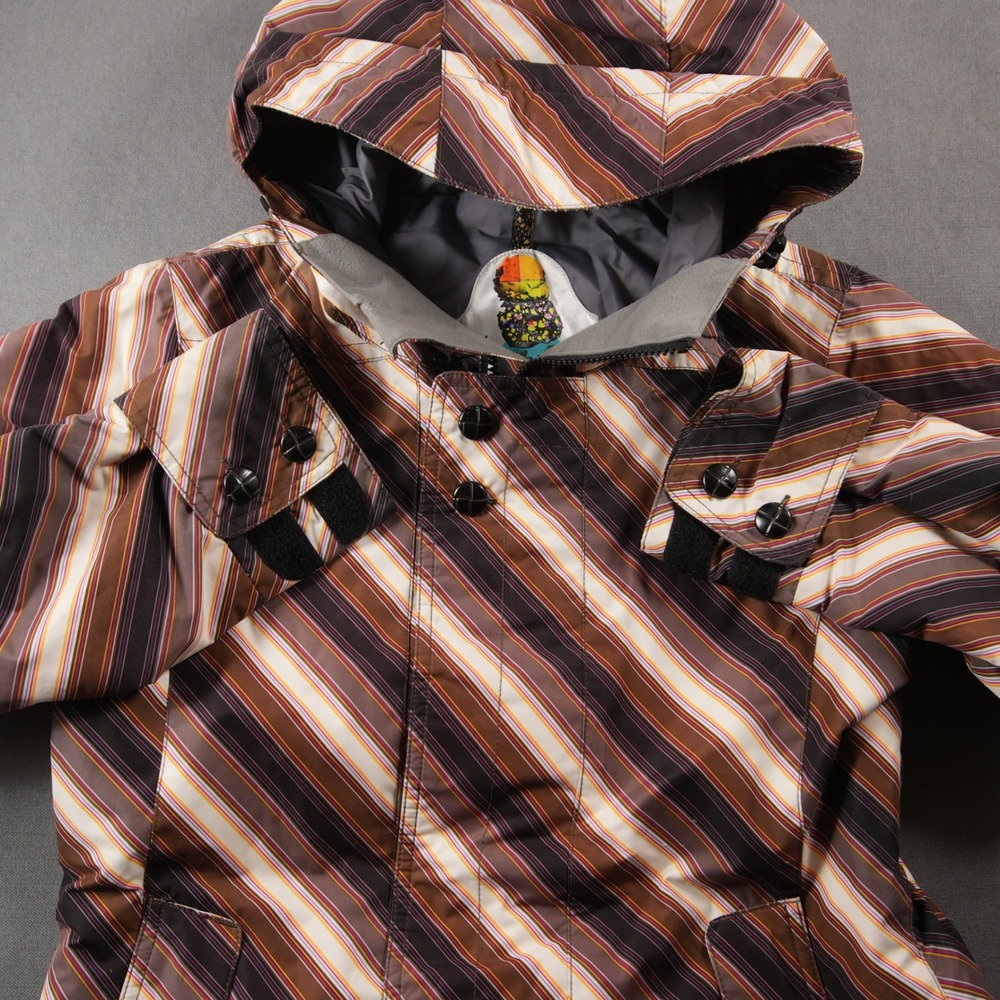 VTG Y2K Burton Striped Dryride Insulated Men Jacket S Snowboard Ski Retro Skate